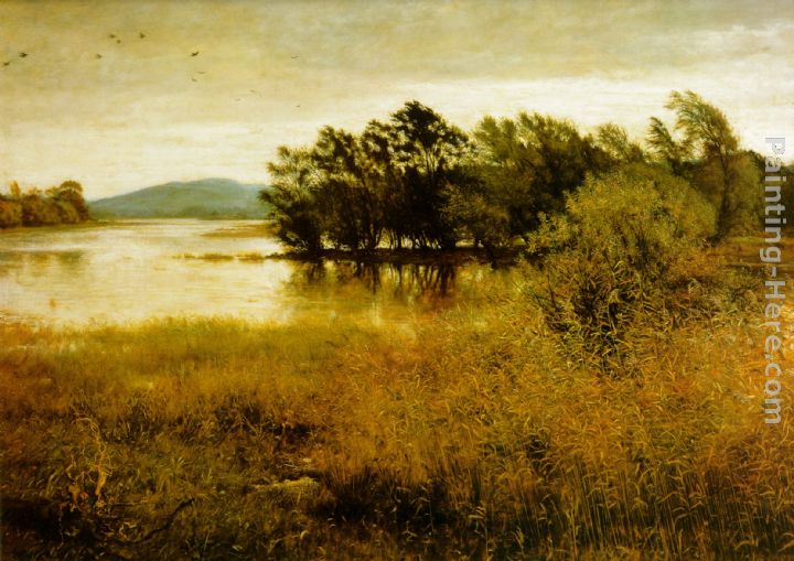 Chill October painting - John Everett Millais Chill October art painting